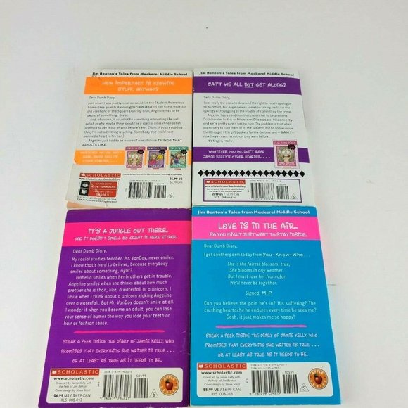 Lot of 4 DEAR DUMB DIARY Series Kids Chapter Books - Picture 2 of 5